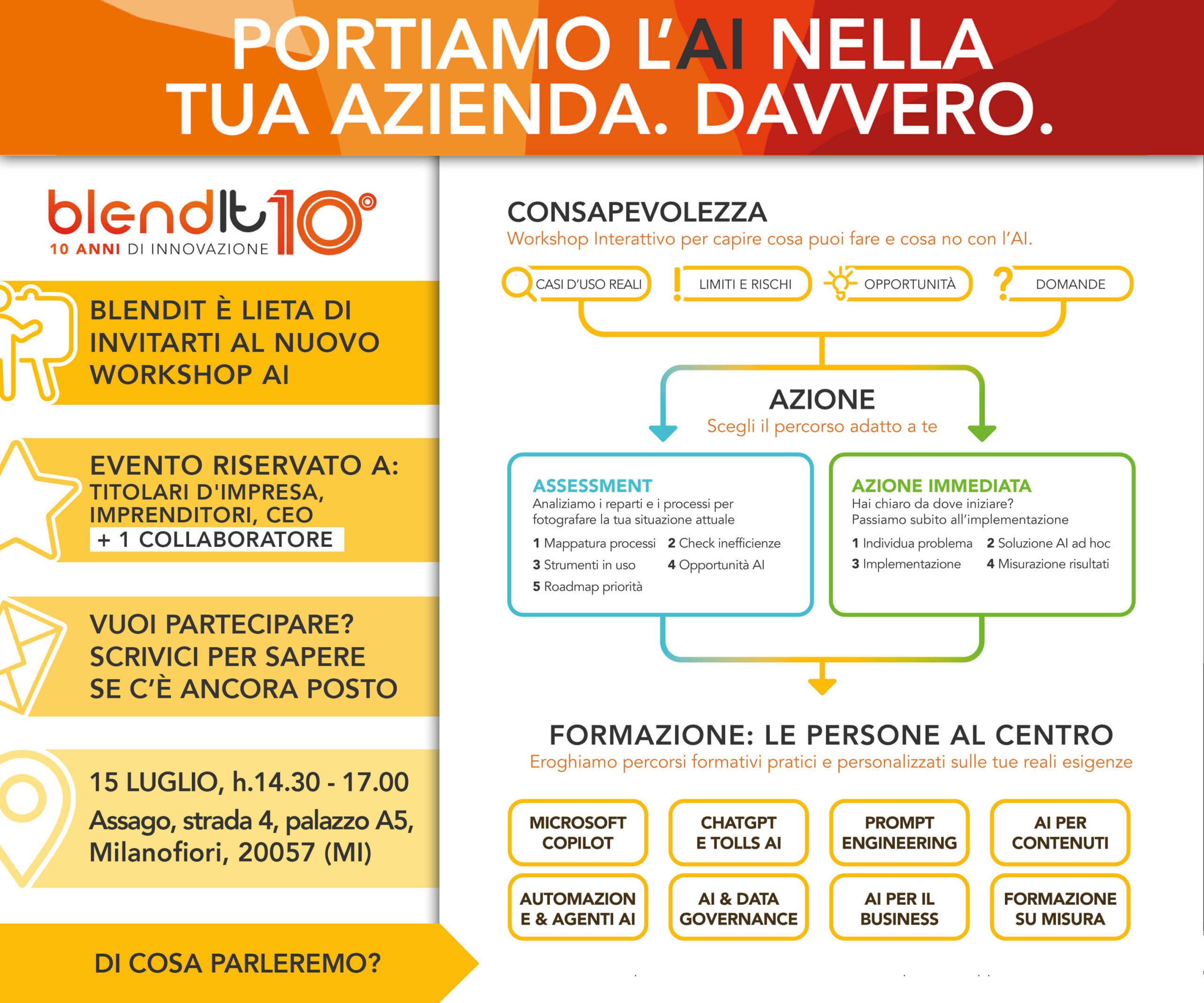 Workshop AI per aziende: dall’Intelligenza Artificiale alla pratica